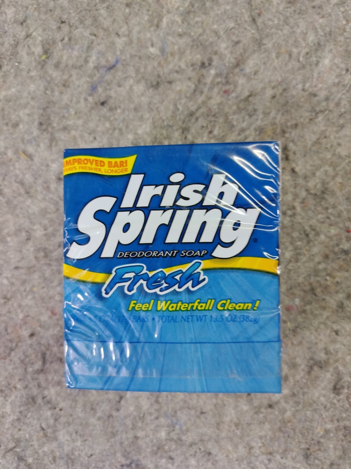 Colgate Palmolive IRISH SPRING Fresh 3 Soap Bars Pack 4 1/2 oz NIB Vintage