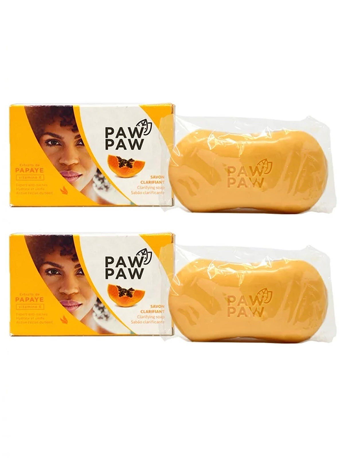 PAW PAW Clarifying Soap Papaya Vitamin E Body Face 180g Bar