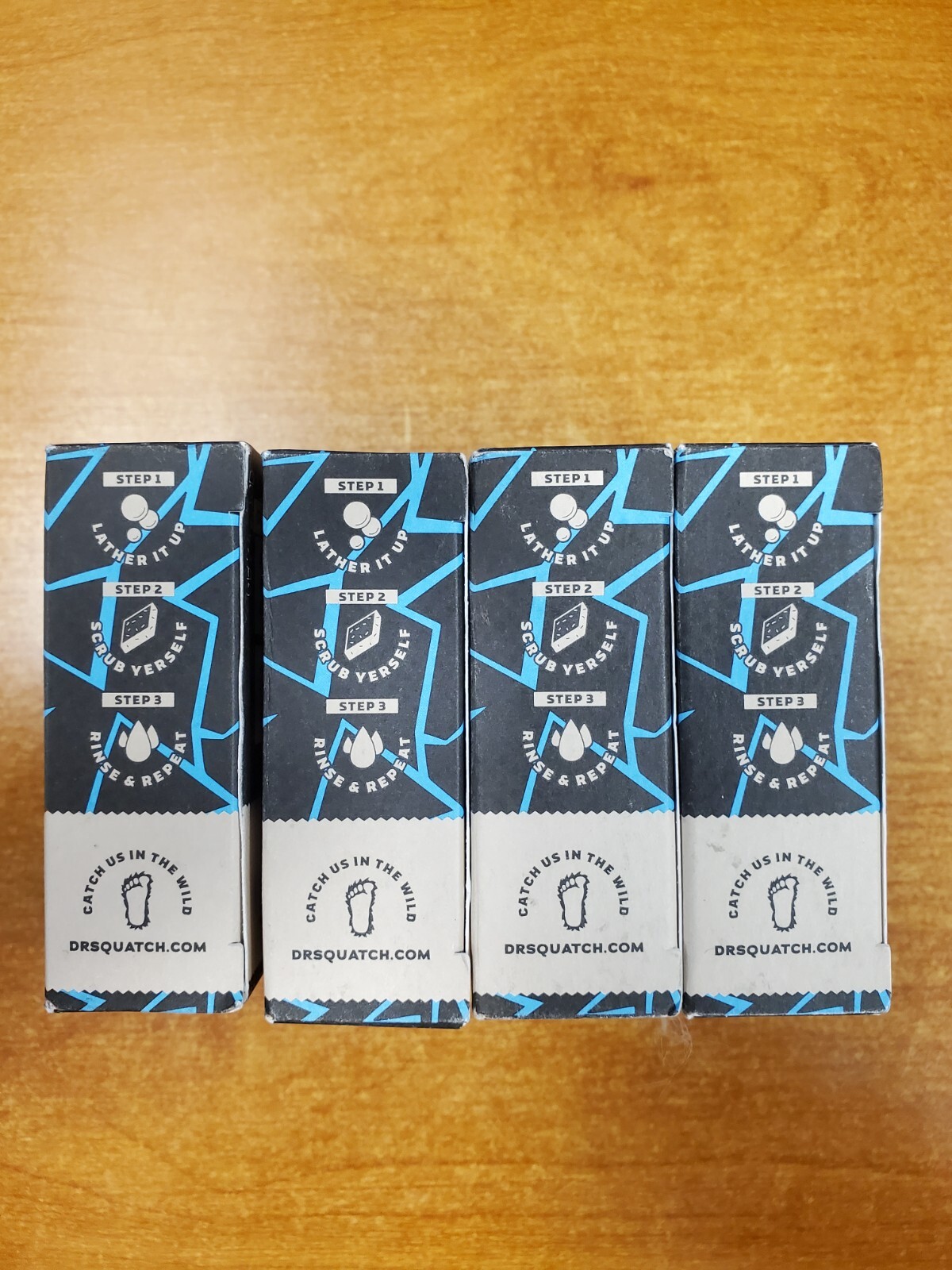 4 Pk: Dr. Squatch Marvel Thor DIVINE STORM Med. Grit 5oz Soap Bar (2713-D6)