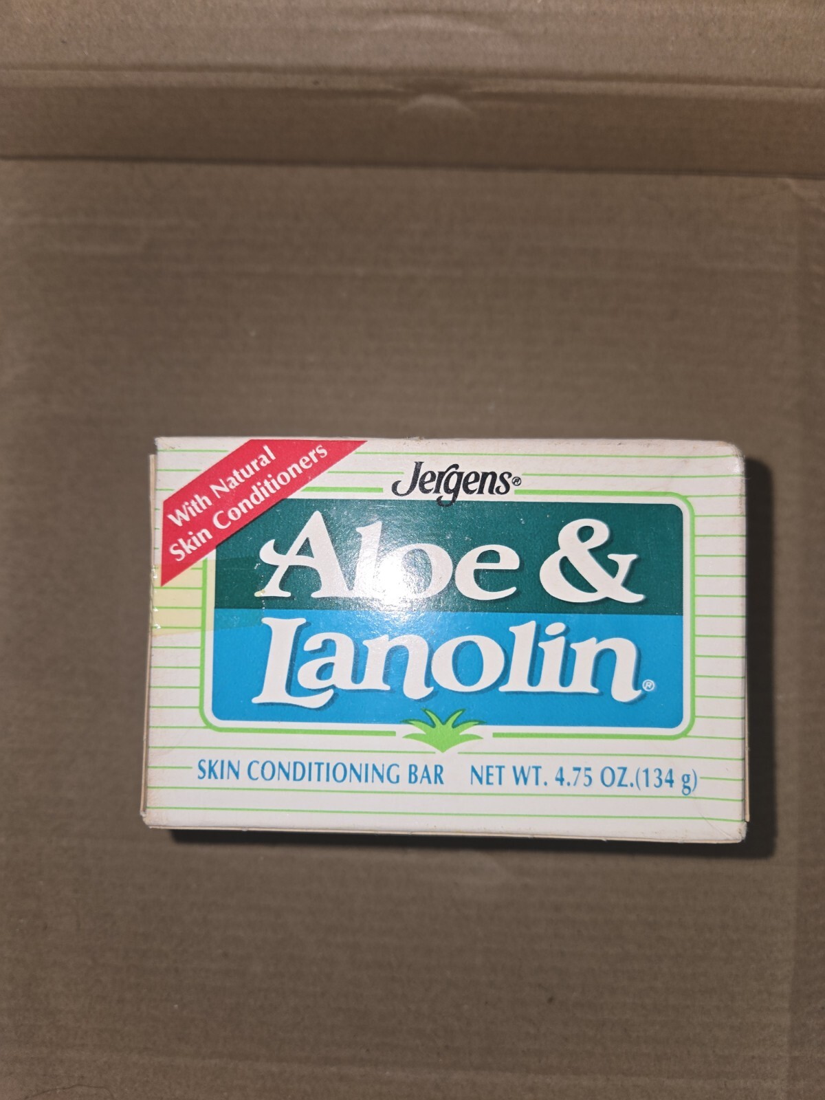 Jergens Aloe & Lanolin Skin Conditioning Bar 4.75 Oz 2-Pack VTG Old Stock