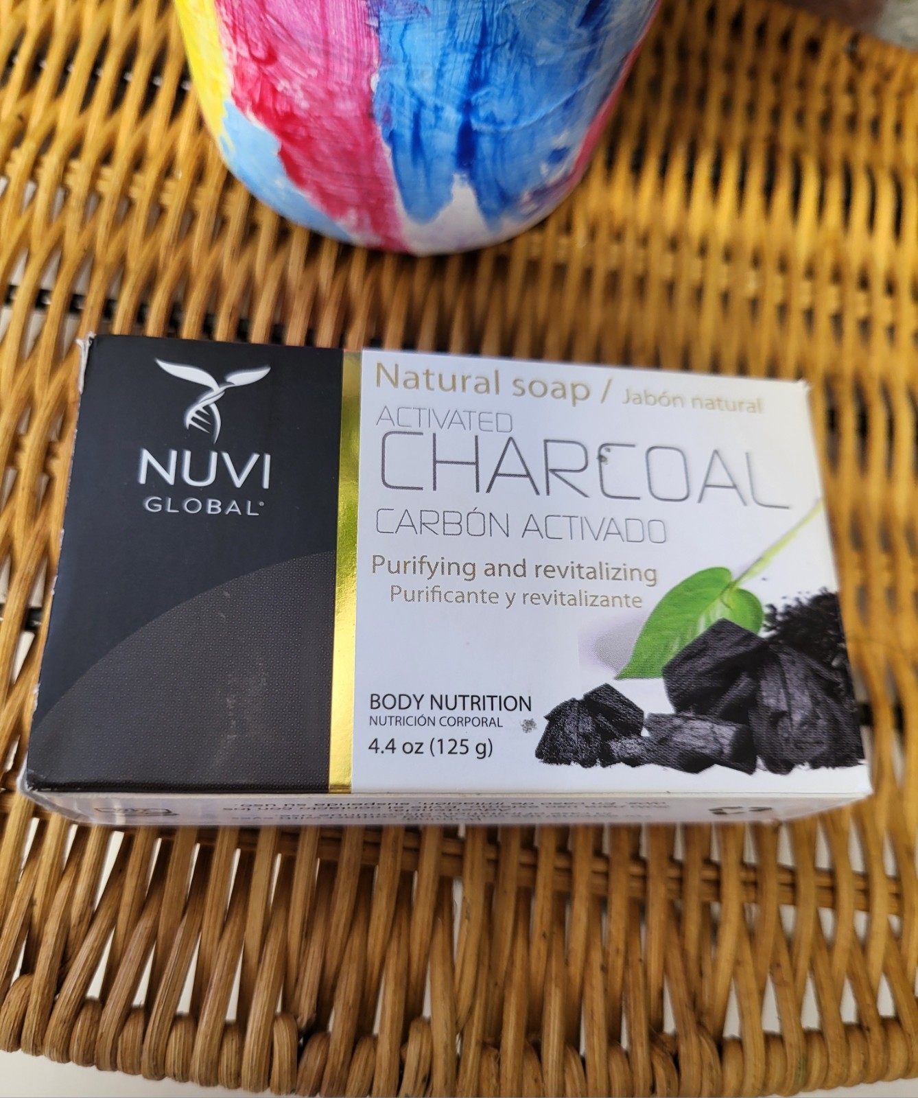 Nuvi Global Body Care Essentials Activated Charcoal Soap, 4.4 oz Paraben-Free