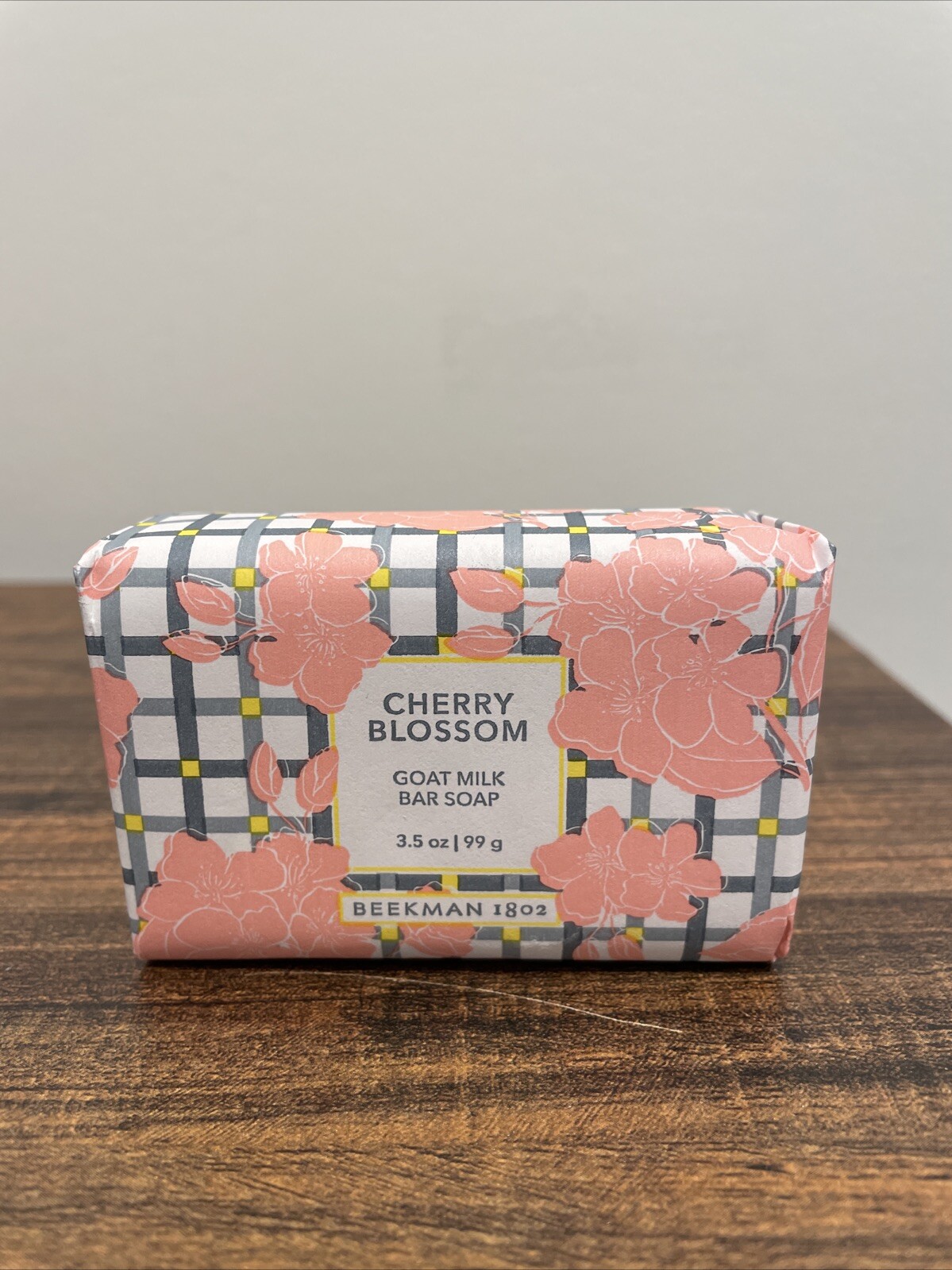 🌸Beekman 1802 CHERRY BLOSSOM Ltd Ed Goat Milk Soap, 3.5 oz PALM SIZED Bar *NEW*