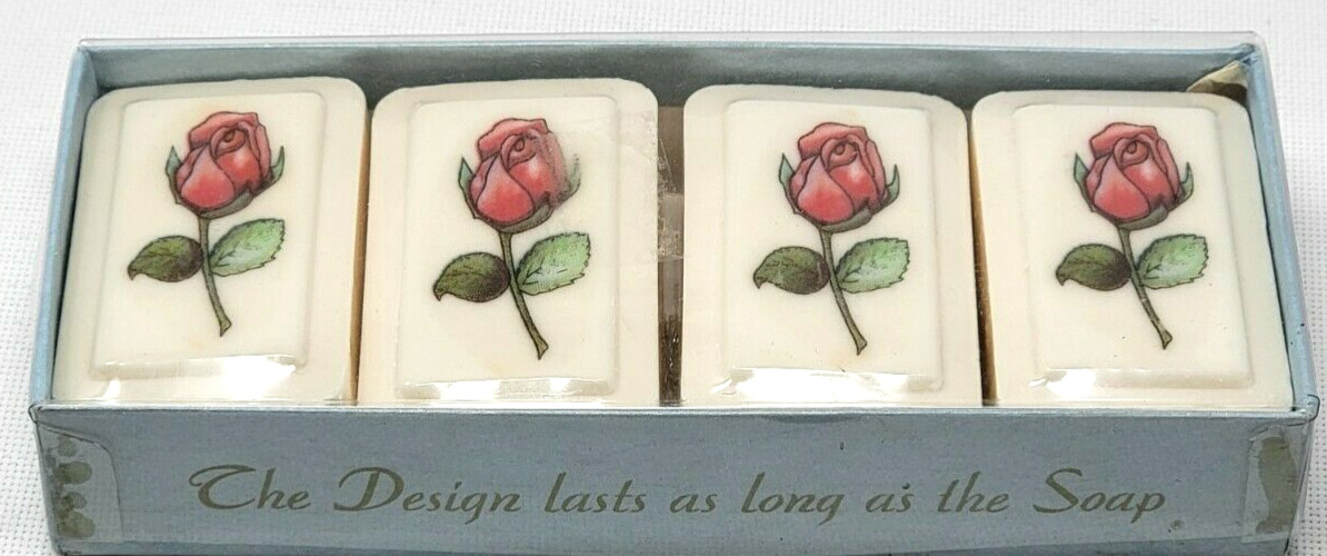 Katherine Gray 4 Pack Bar Soap Long Stem Roses 6 Oz