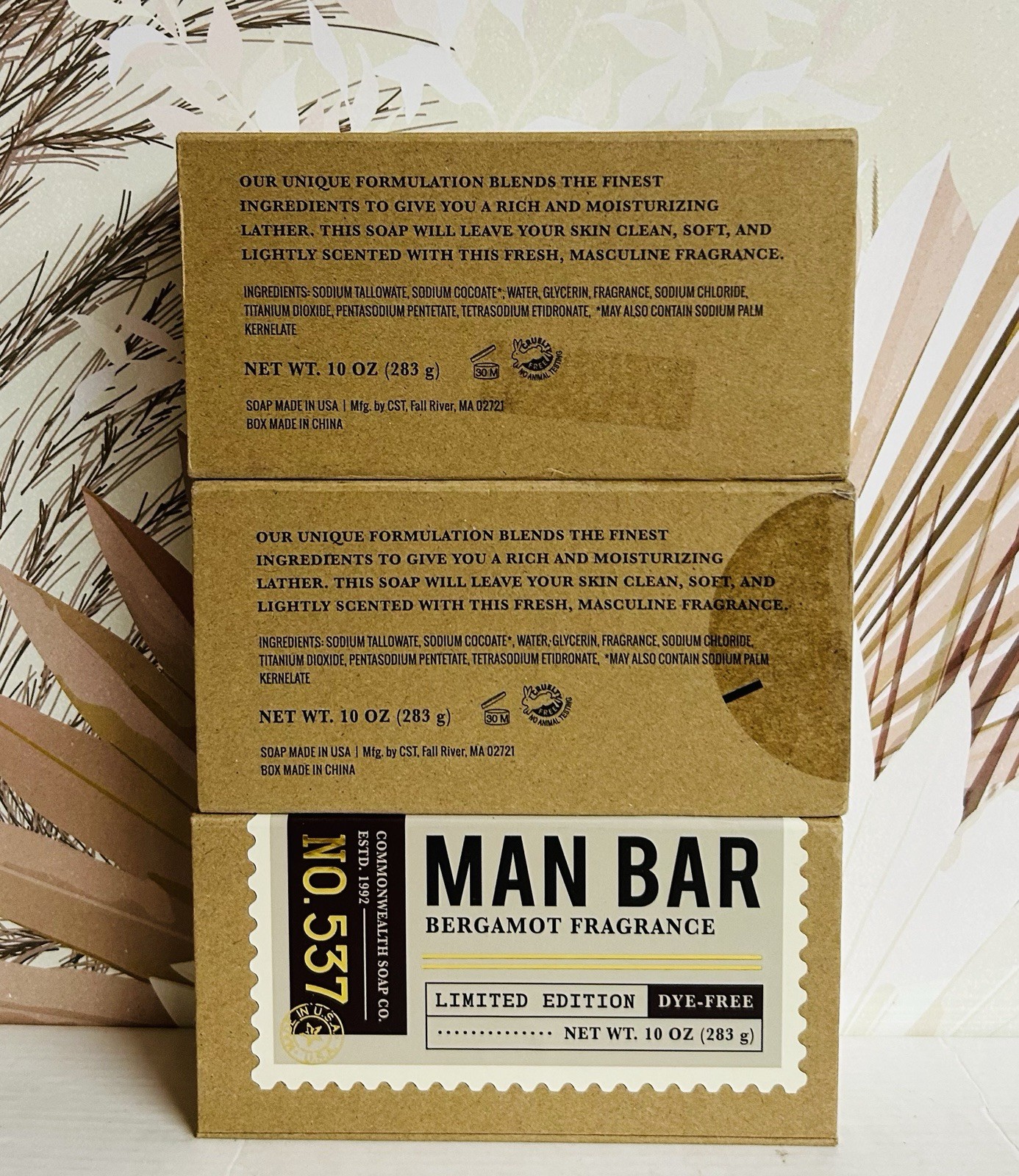 Bergamot & Silver Sage Dye-Free Bar Soap 10 oz Each