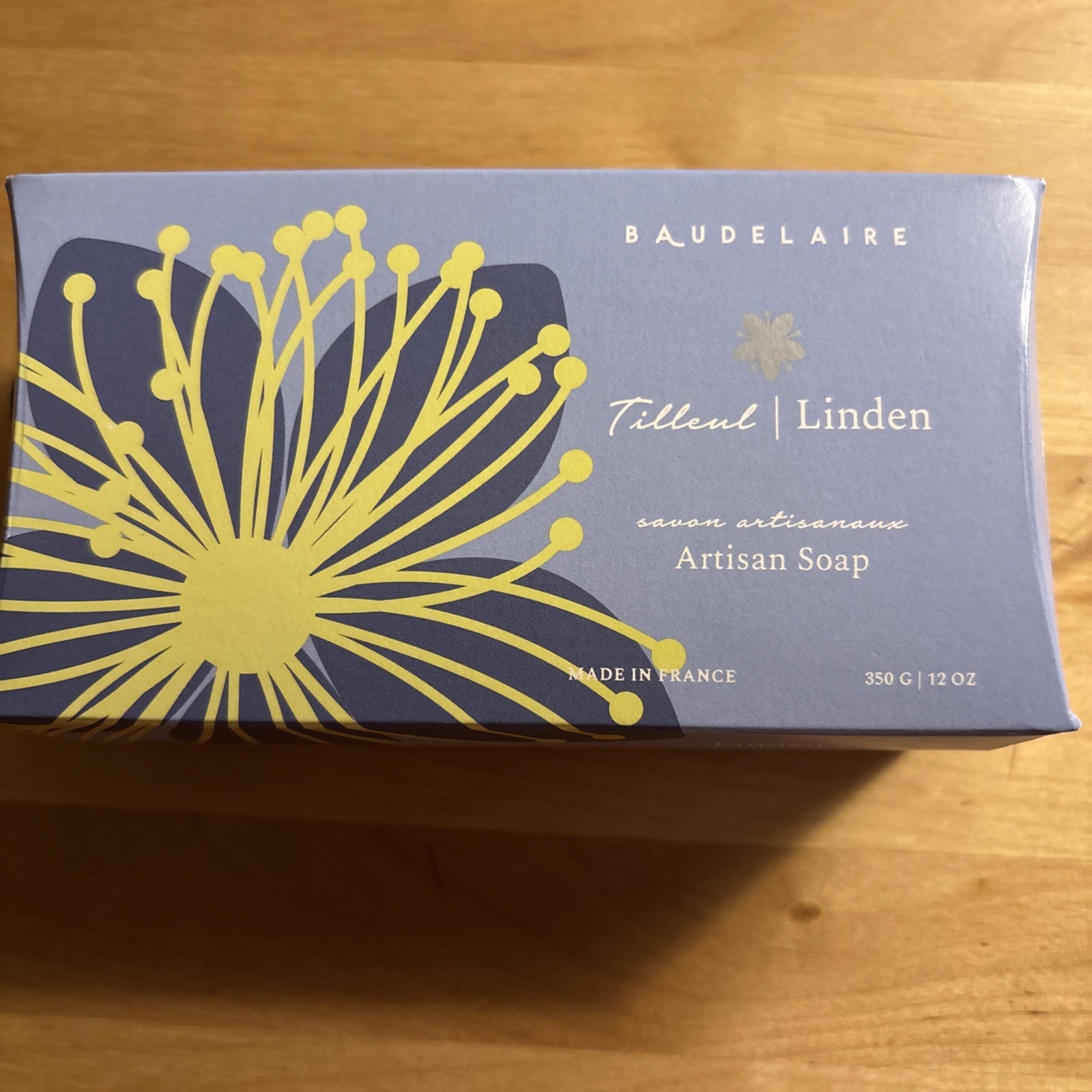 Baudelaire Linden Artisan Soap Made In France 12 Oz/350 g