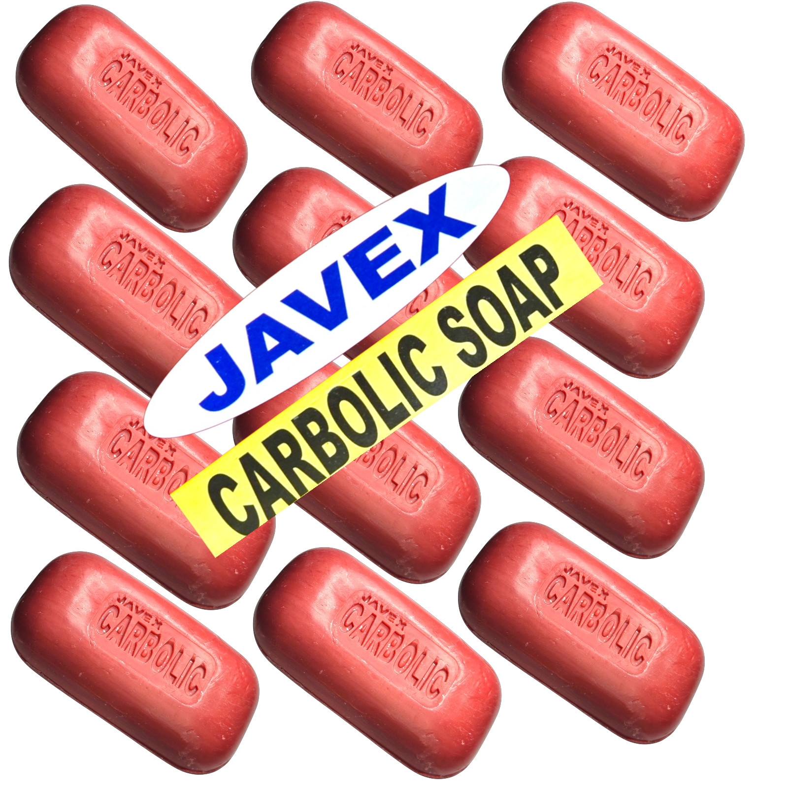 Javex Real Carbolic Soap, individually wrapped, 4 oz each, 12-pack