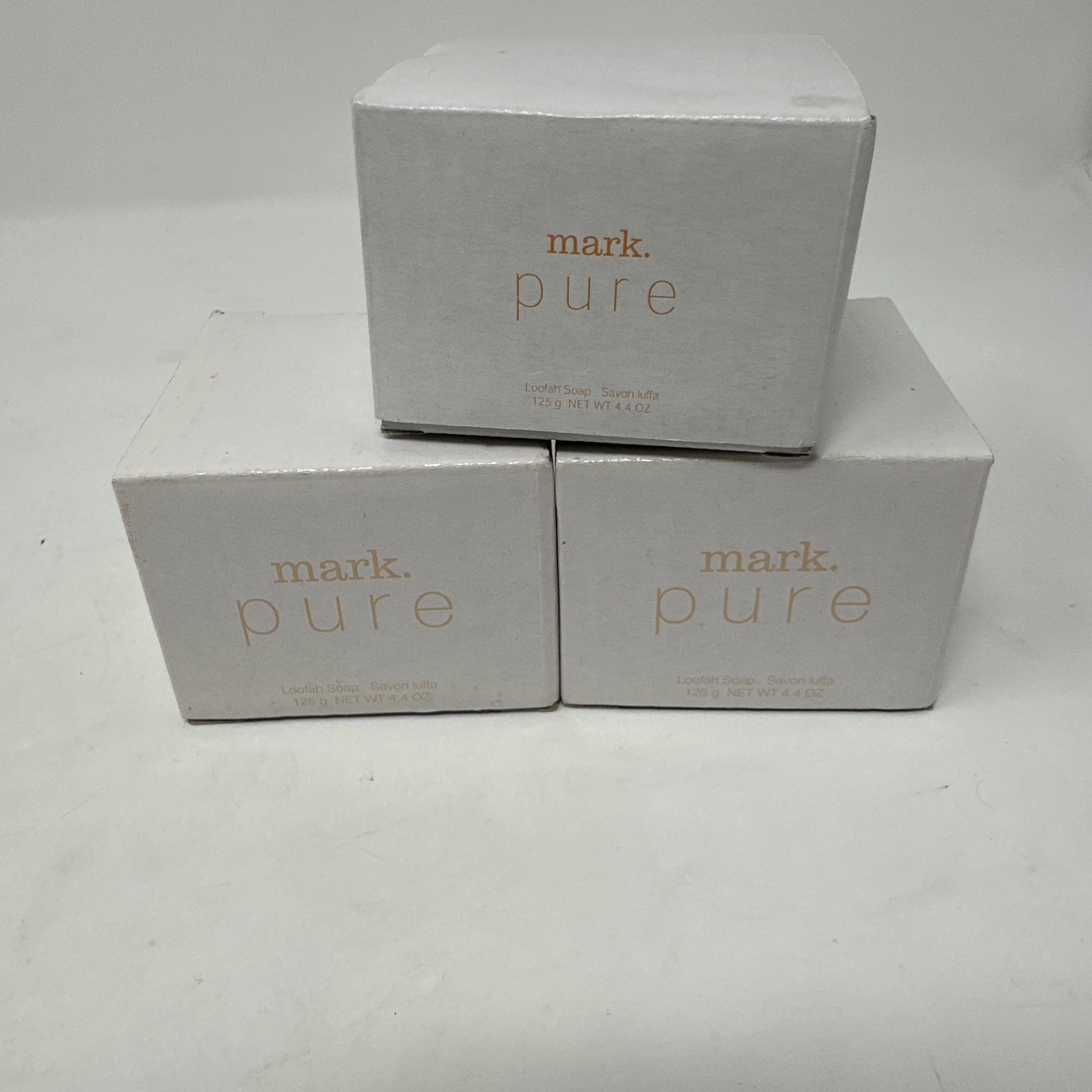 Lot of 3 Avon Mark Pure Loofah Soaps Citrusy Scent 4.4 OZ each NOS Dry Skin