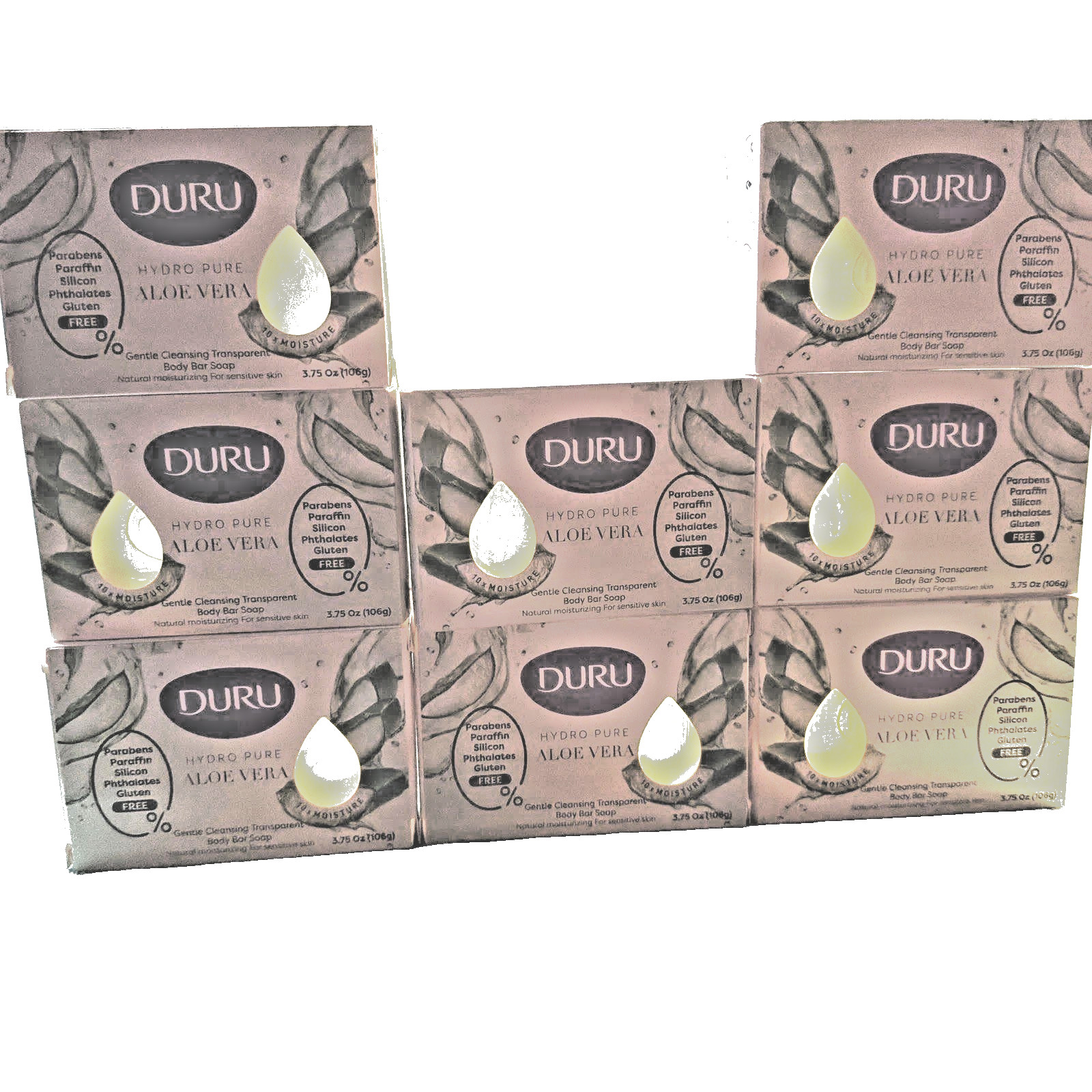 8 Duru Hydro Pure Aloe Vera 10X Moisture SENSITIVE SKIN Aloe Sunflower Oil 3.75