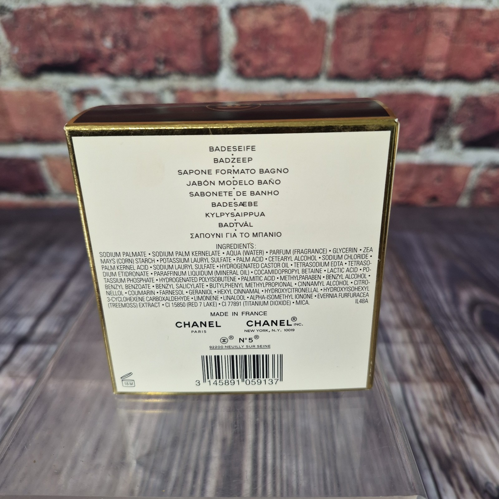 Chanel No5 Bath Soap NEW 5.3 oz 150g Savon Pour Le Bain Full Size Made in France