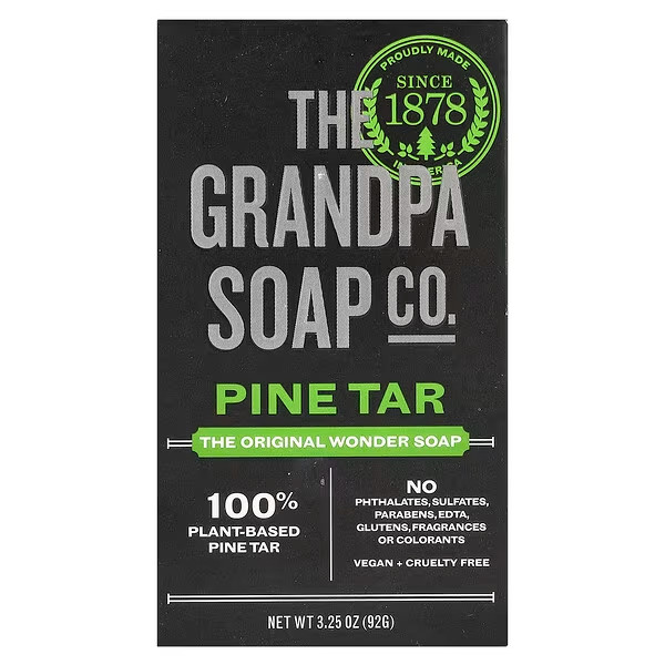 The Grandpa Soap Co Pine Tar Original Wonder Soap 4.25 oz Bar- US SELLER