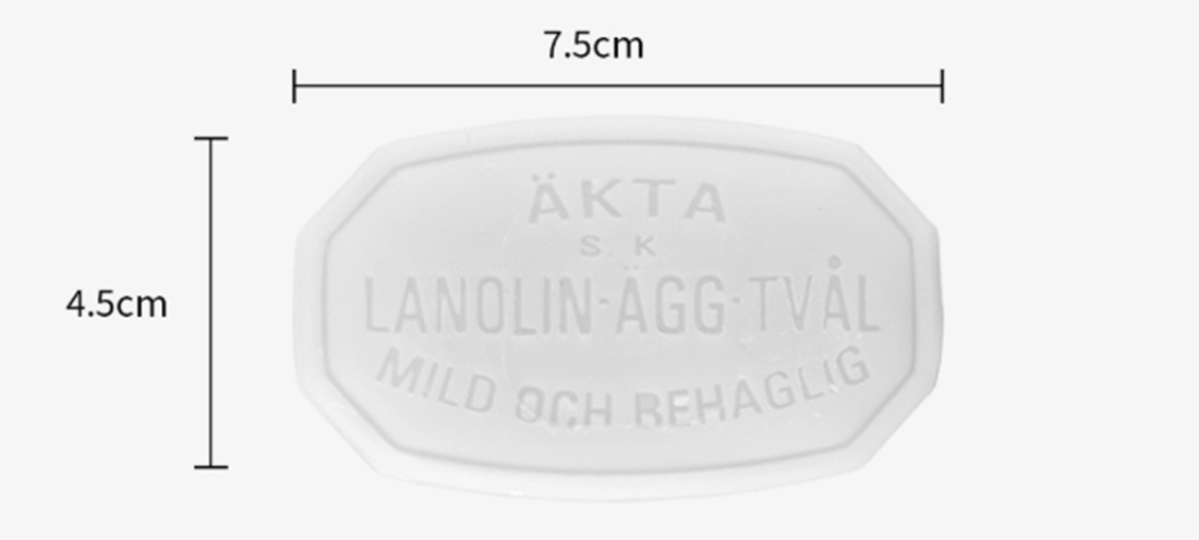 Victoria Lanolin-Agg-Tval Original Sweden Egg Pack Egg Soap White Soap (50g X 6)