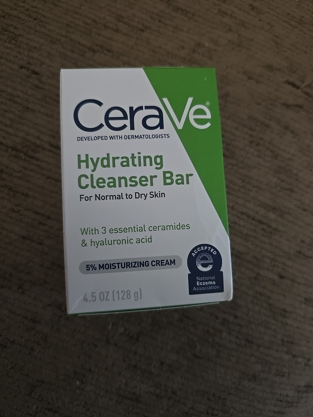 CeraVe Hydrating Cleanser Bar for Normal to Dry Skin 4.5 oz (B10)