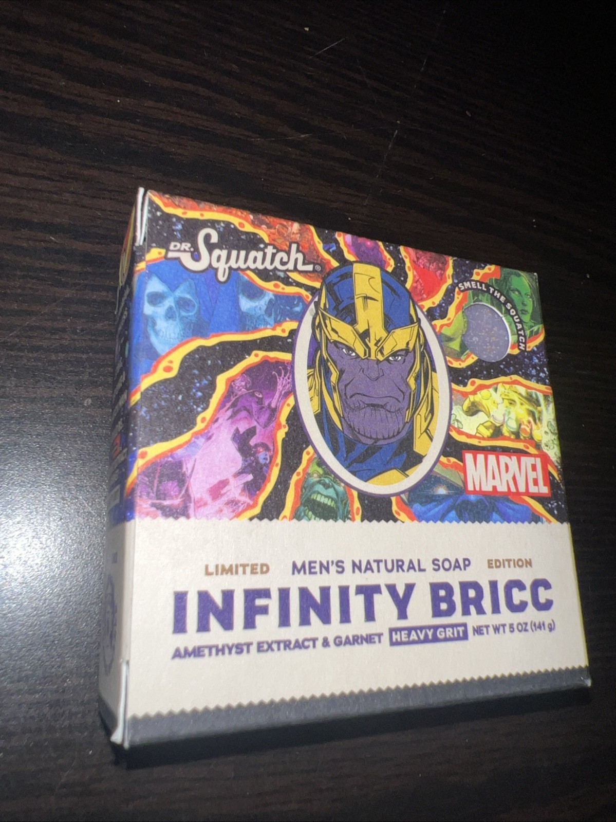 Dr. Squatch Limited Edition INFINITY BRICC Natural Soap Bar MARVEL THANOS
