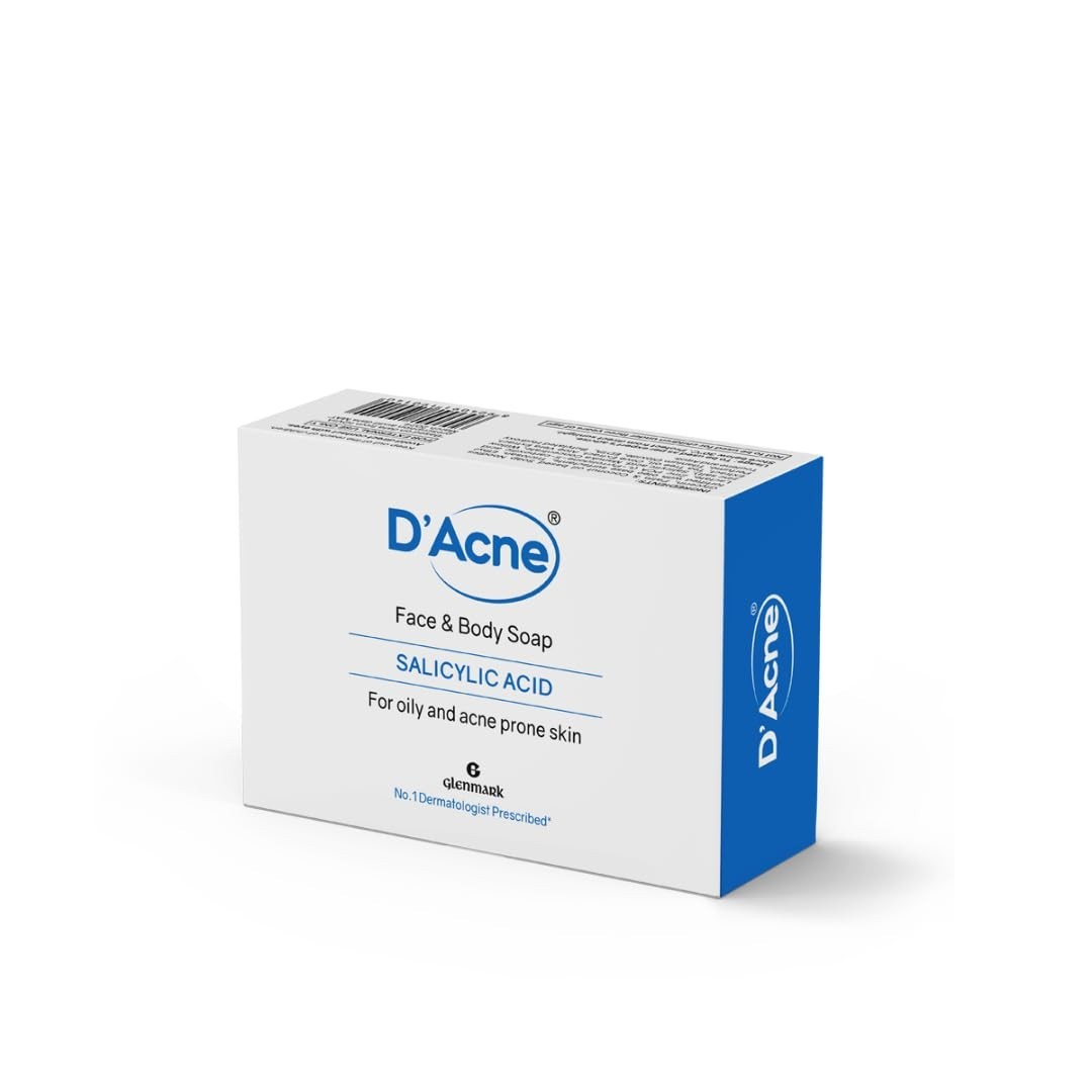 D’Acne Face and Body Soap with Salicylic Acid for Oily Skin 75g fast ship 2pcs
