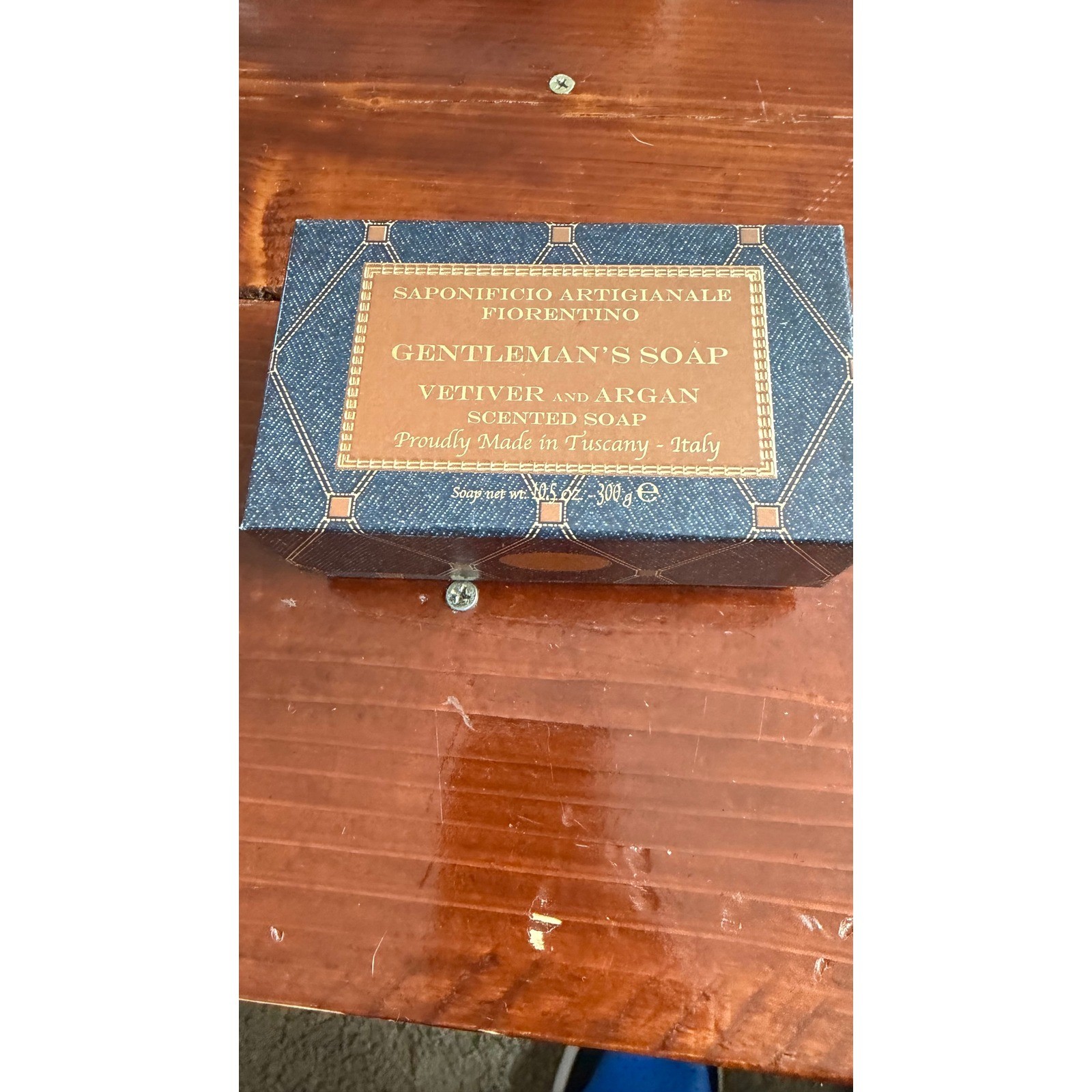 Saponificio Fiorentino Gentleman’s Soap Vetiver Argan 300g Made in Italy