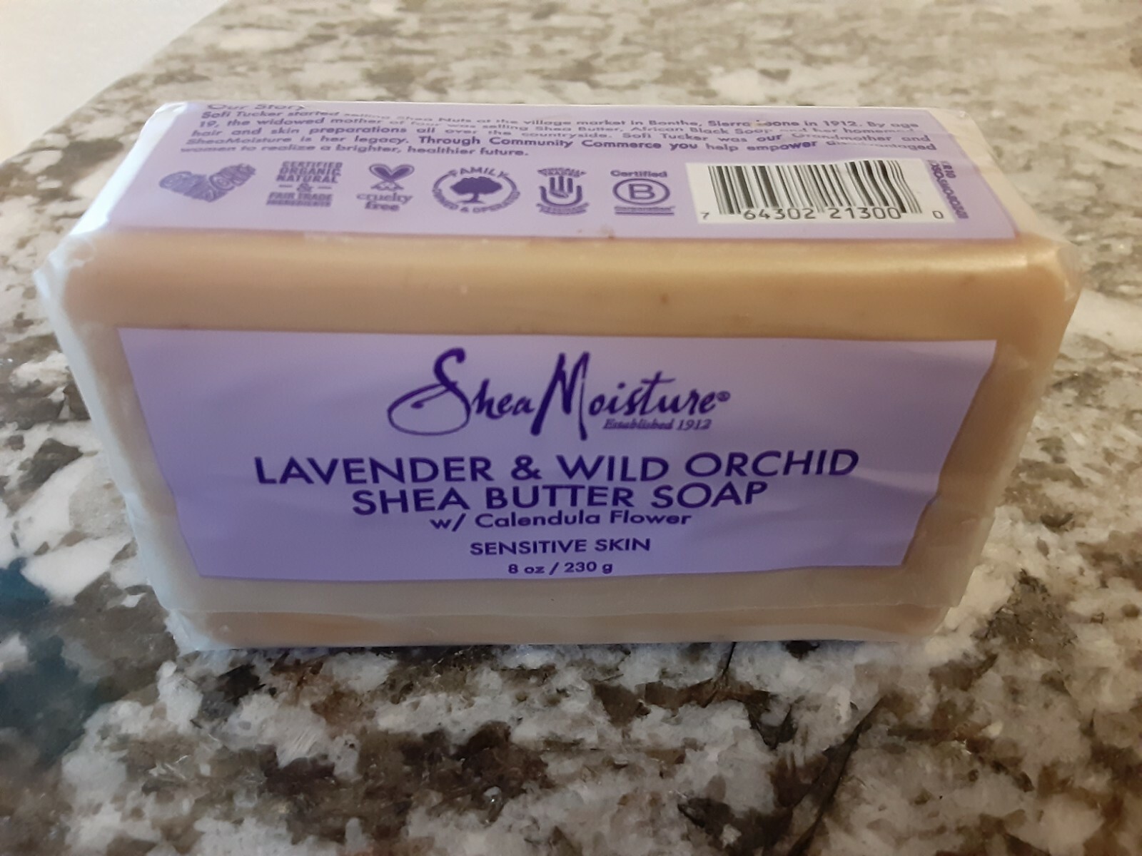 SHEA Moisture Organic Lavender&Wild Orchid Shea Butter Soap With Calendula…