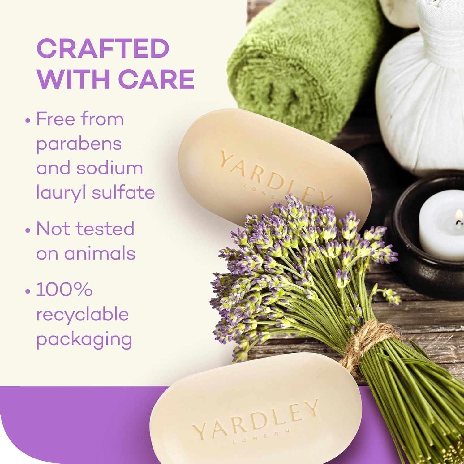 English Lavender Bar Soap 2 Count