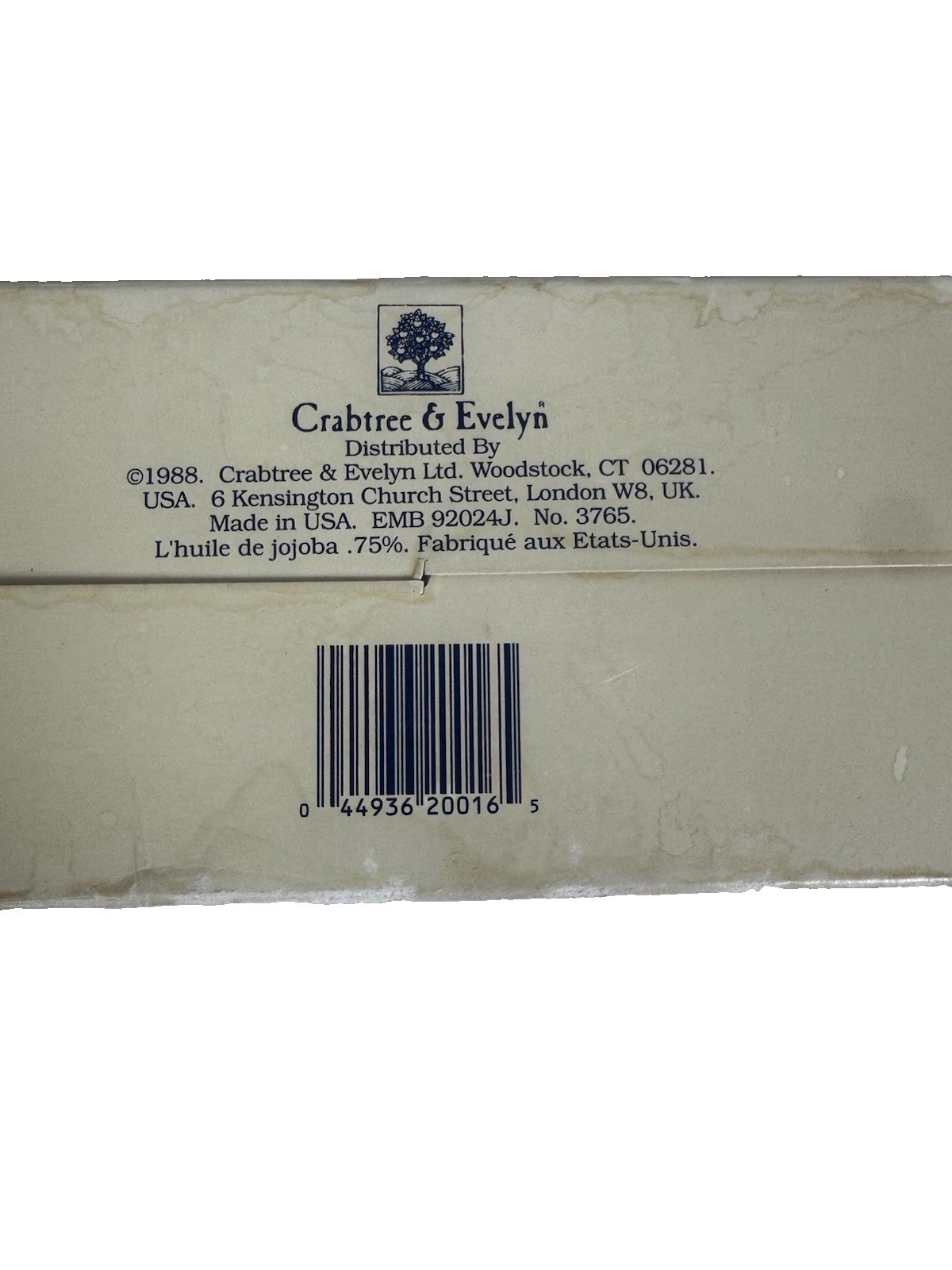 VTG 1988 Crabtree & Evelyn Jojoba Oil Sea Shell Soap Set Of 3 X 3.5oz Coastal -R