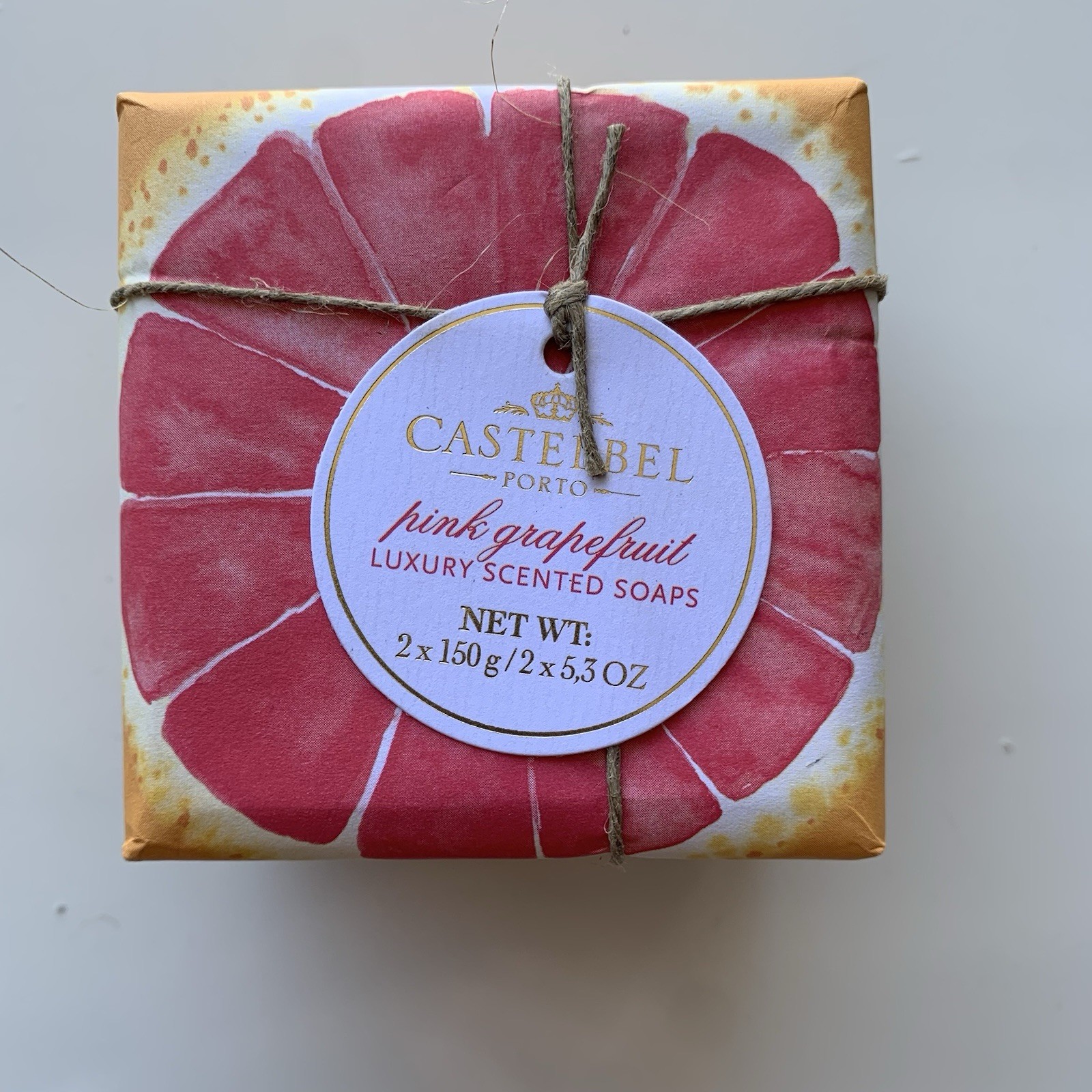 Castelbel Pink Grapefruit Luxury Soap (1) 2x 5.3 Oz 2 TOTAL Made In Portugal