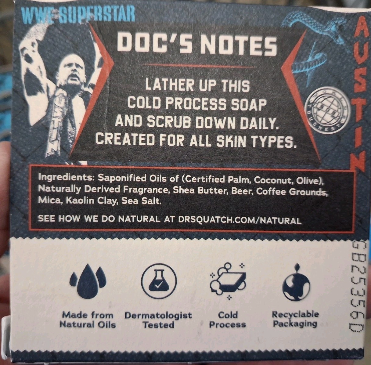 6 Lot Dr Squatch Limited Edition Natural Soap Stone Cold Stunner Heavy Grit 5 oz