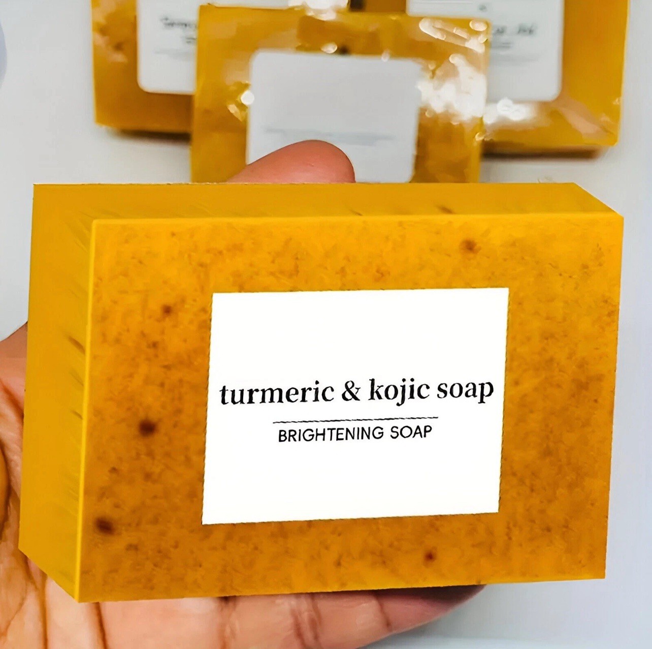 Turmeric Kojic Acid Brightening Soap Skin Whitening Dark Spots lightening Acne