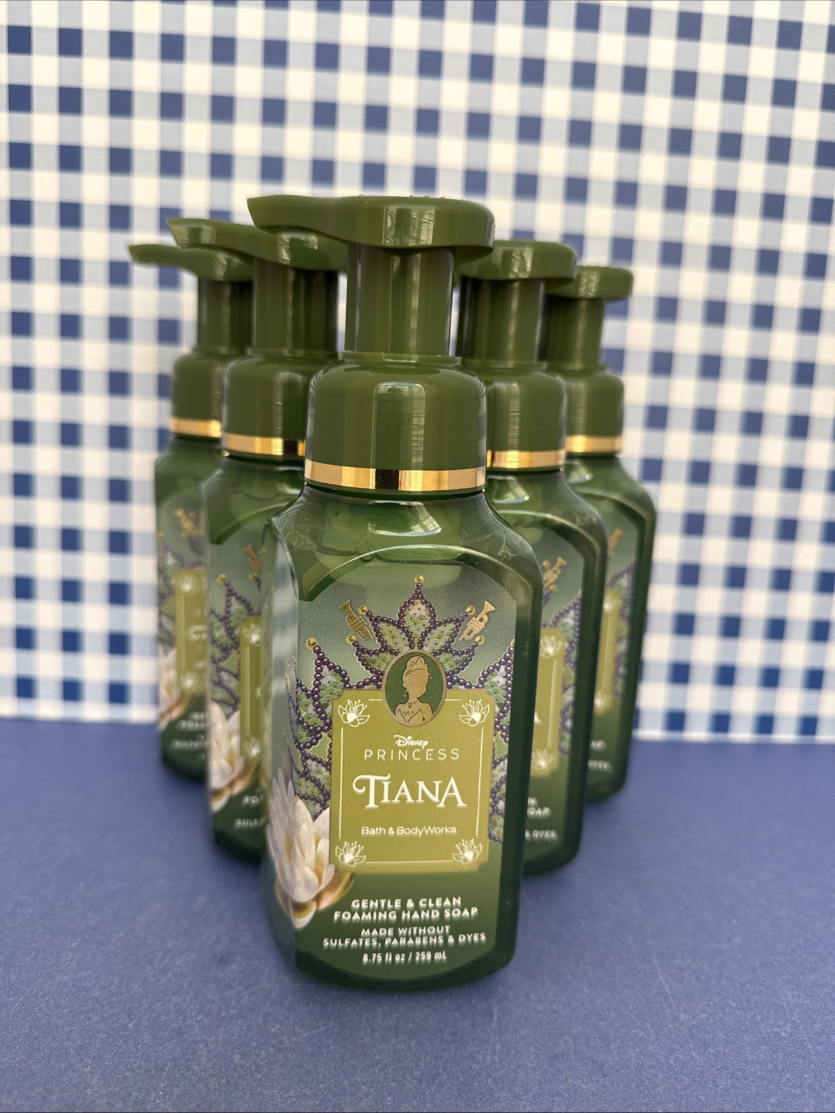 6X ~ Bath & Body Works ~ TIANA ~ Disney Princess ~ Gentle Foaming Hand Soap