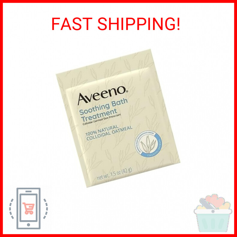 Aveeno Soothing Bath Soak for Eczema, Natural Colloidal Oatmeal, 8 ct.