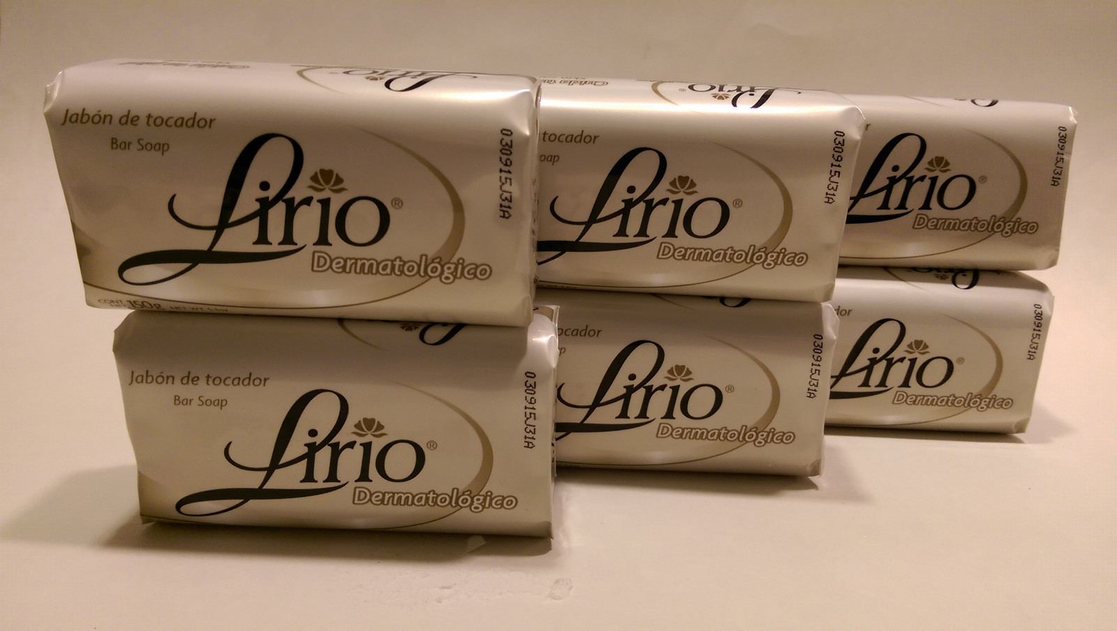 6X Lirio Dermatologic Bar Soap Daily Use/Jabon Deratologico Jabon de Tocador