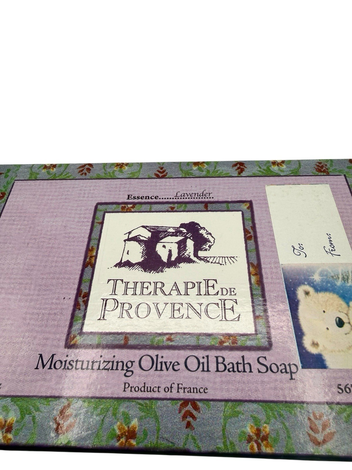 THERAPIE DE PROVENCE LAVENDER SCENTED OLIVE OIL BATH SOAP GIFT SET 4 PACK