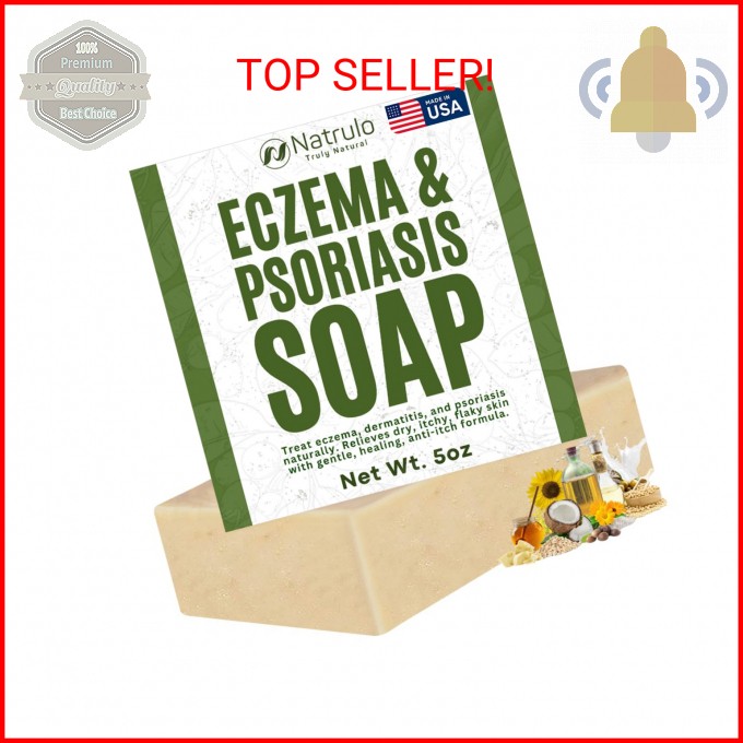 Eczema Soap Bar for Face and Body – All Natural Dermatitis, Psoriasis Treatment