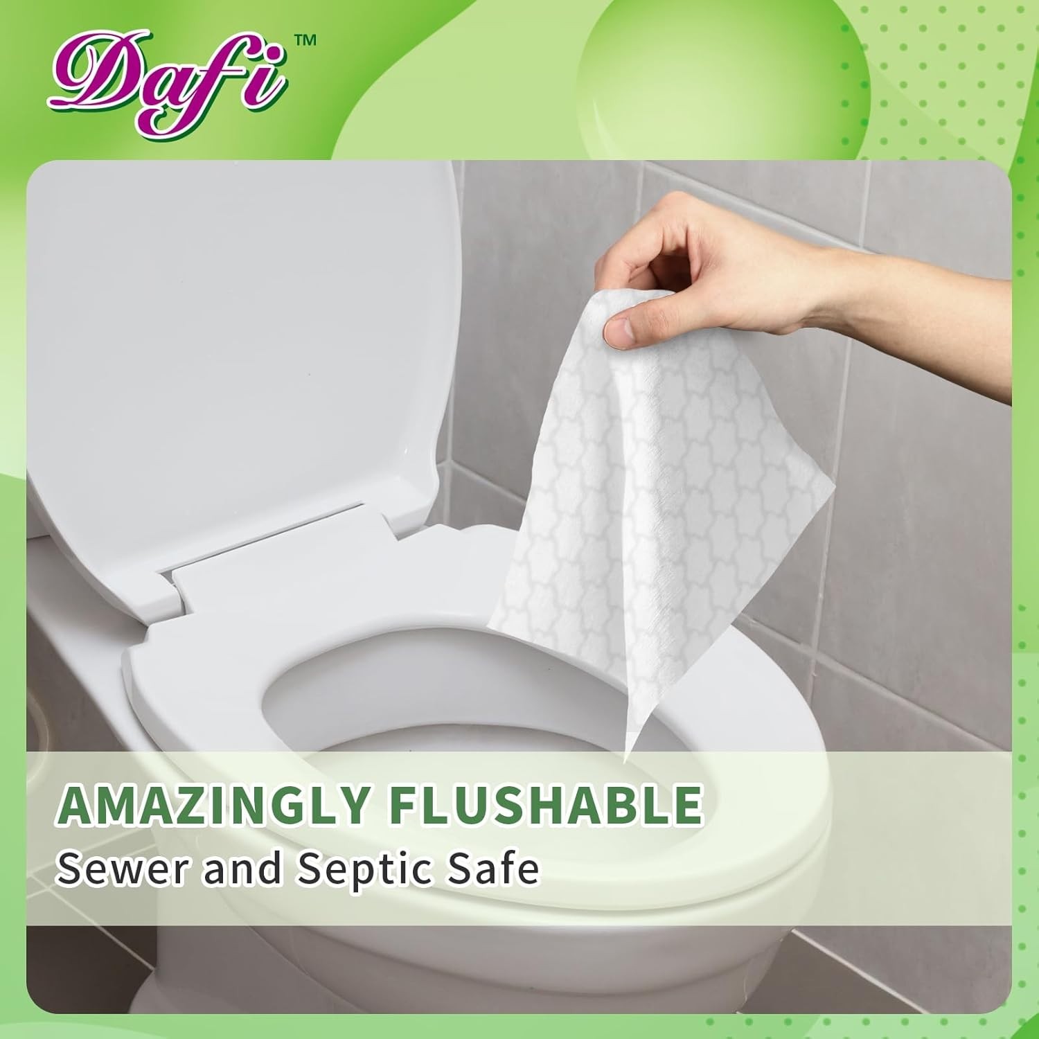 Eco-Friendly Flushable Wipes – 480 Count & 100% Plant-Based for Sensitive Skin