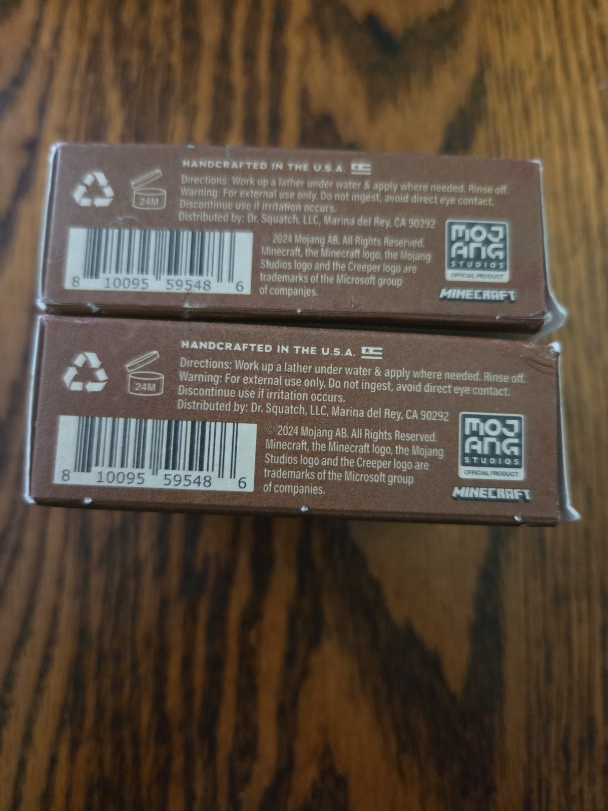 Dr. Squatch Men’s Natural Soap Minecraft Diamond Scrub (2) Bars Limited Edition