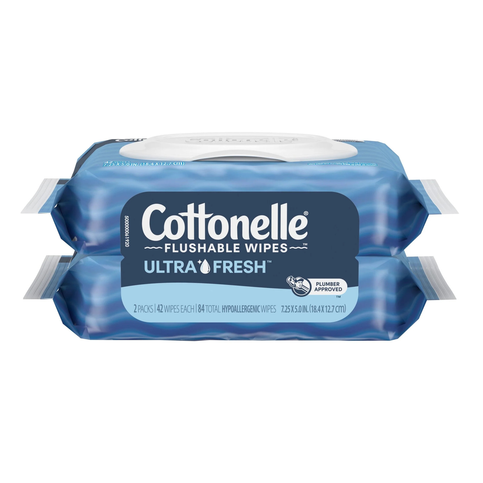 Ultra Fresh Flushable Wet Wipes, 2 Flip- Packs