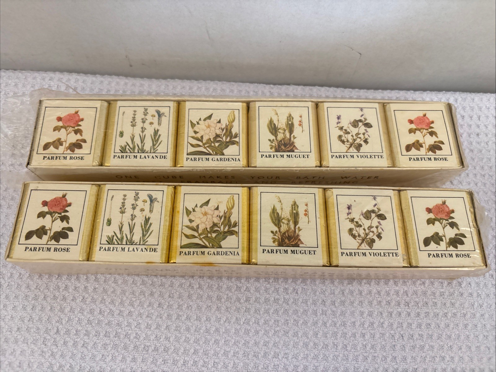 English Bath Cubes 12 Total Floral English Country Garden England