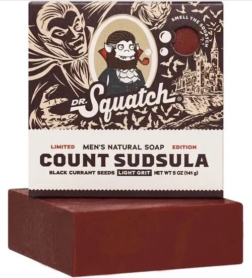 Dr. Squatch Limited Edition Count Sudsula Natural Soap 5oz Light Grit