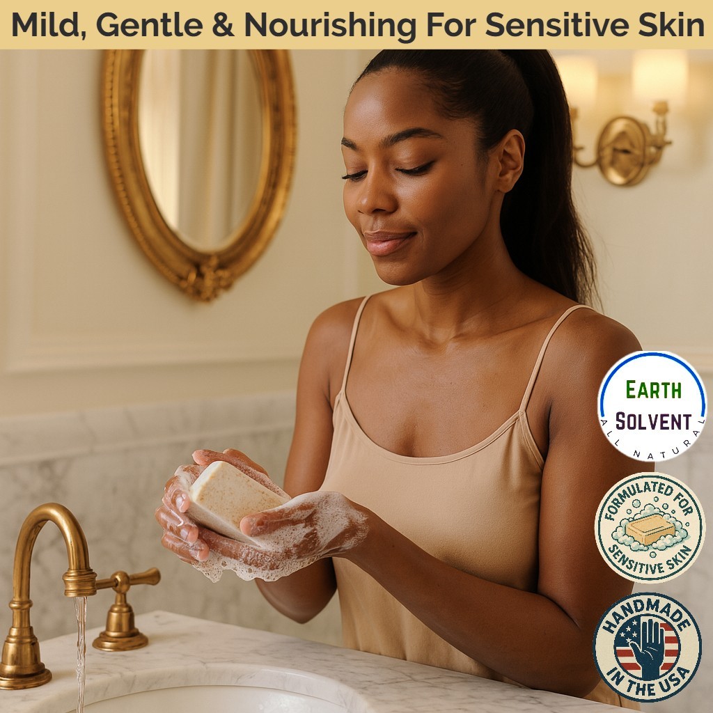 Organic Soap Bar All Natural Vegan Soap Made In USA Sensitive Skin UNSCENTED 5oz