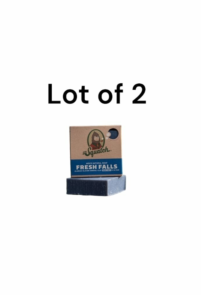 Dr. Squatch Bar Soap for Men natural FRESH FALLS Scent 1 Beard Oil