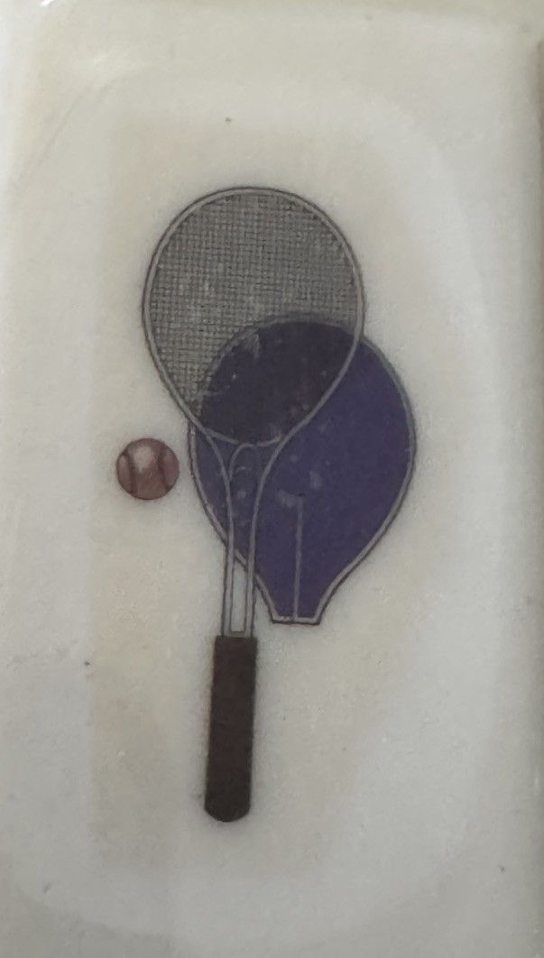 Vintage Katherine Gray Tennis Racket Soap Dish Set French Milled Soap NOS Gift