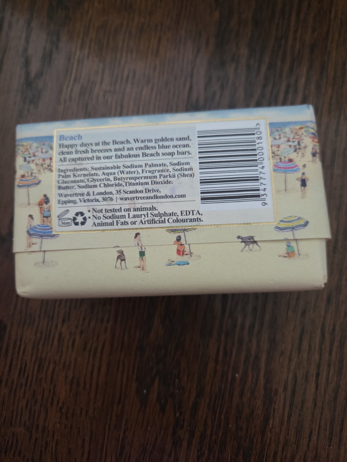 Wavertree & London Australia bar soap BEACH NEW SEALED