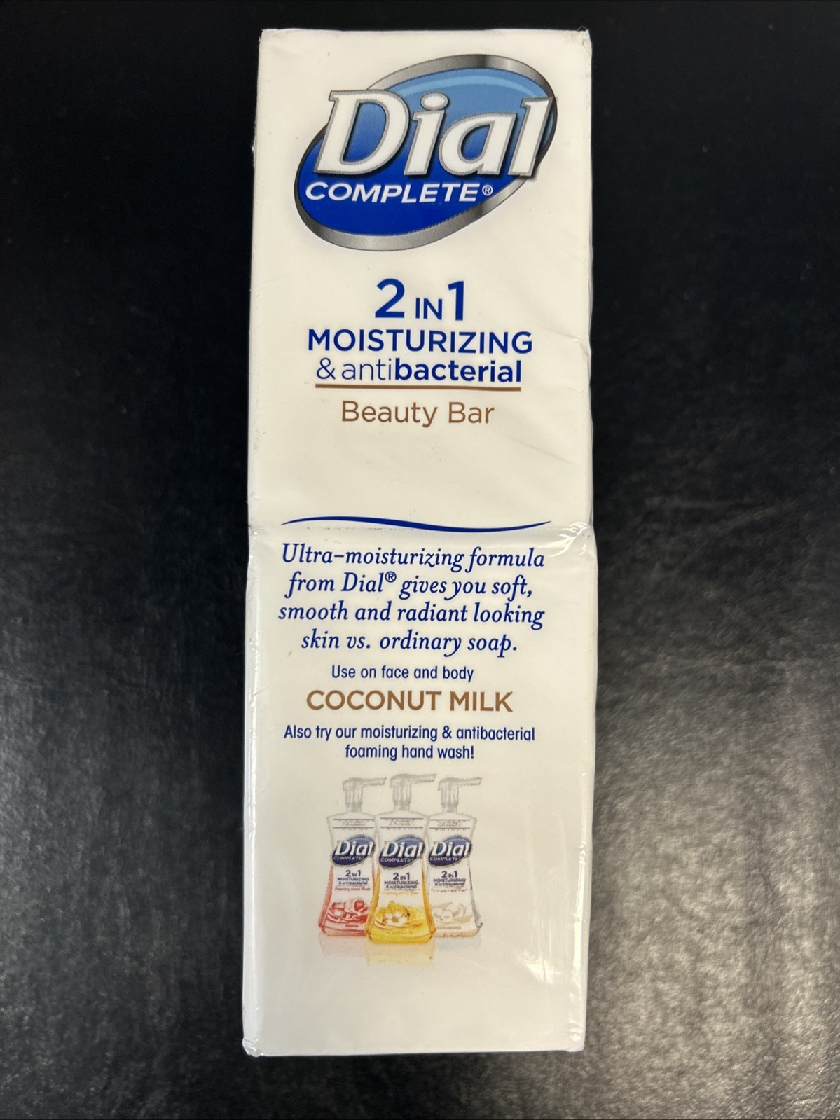 6 Dial Coconut Milk Soap Bars 2 in 1 Moisturizing & Antibacterial 3.8 oz B1-C10