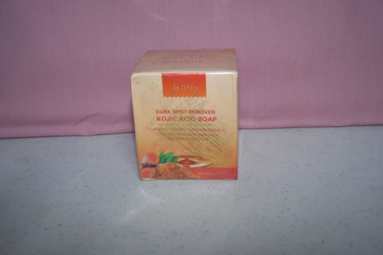 Inlifay Kojic Acid Soap, Dark Spot Remover Soap NEW in Box 5.29 oz./150 g.