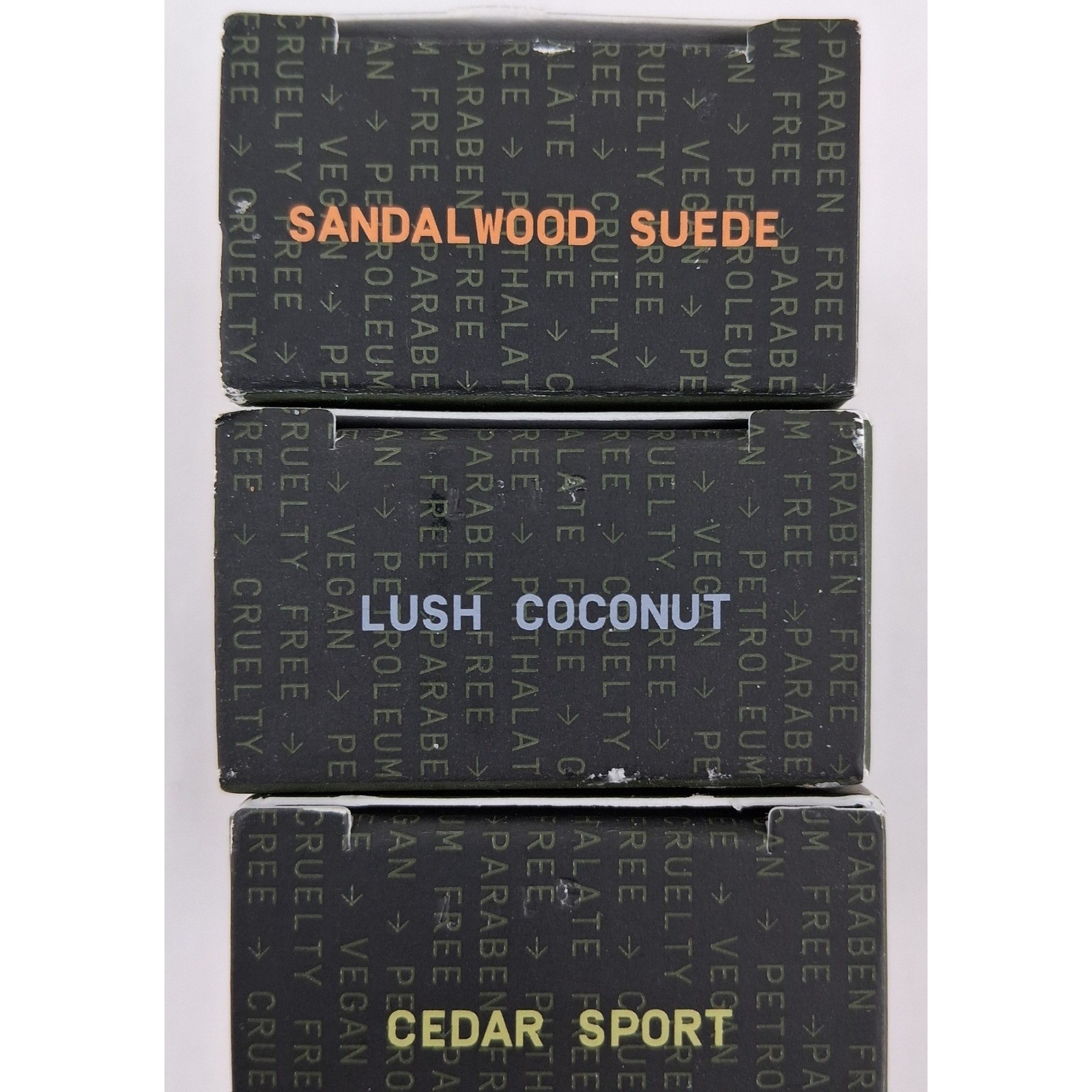 Papatui Enriching Bar Soap 3 Pack of 1.4 oz Lush Coconut Sandalwood Cedar Sport