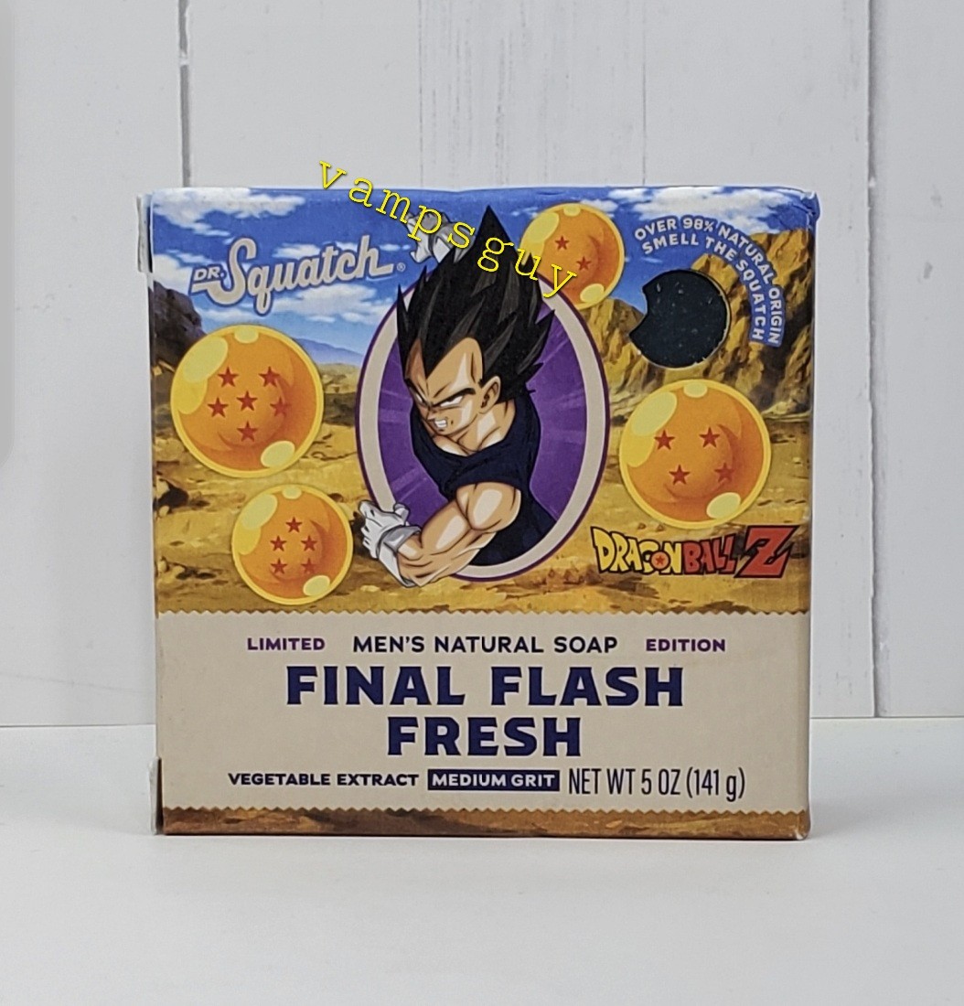Dr. Squatch Ltd Ed. Dragon Ball Z Final Flash Fresh Soap Medium Grit 5oz