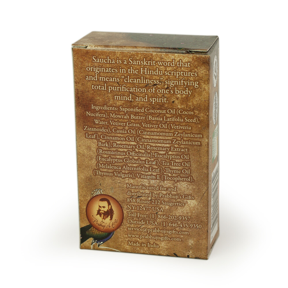 Soap Bar Saucha – Natural Refreshing Vetiver – 3.5 oz (100g)
