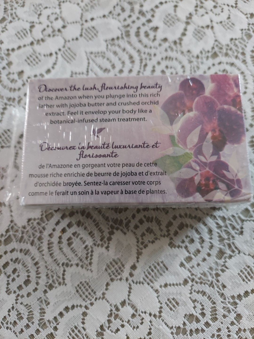 1 OLAY Luscious Embrace Massaging Body Jojoba Butter/Crushed Orchid Soap NEW