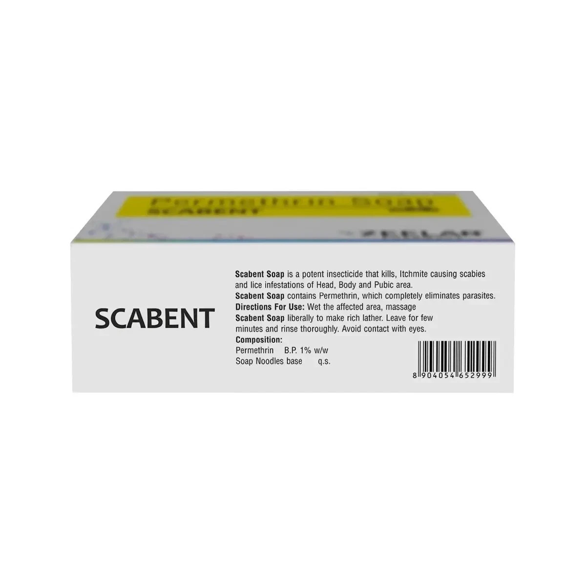 New Scabent Soap Soap Permethrin is an antiparasitic medication PACK OF 3 Soaps