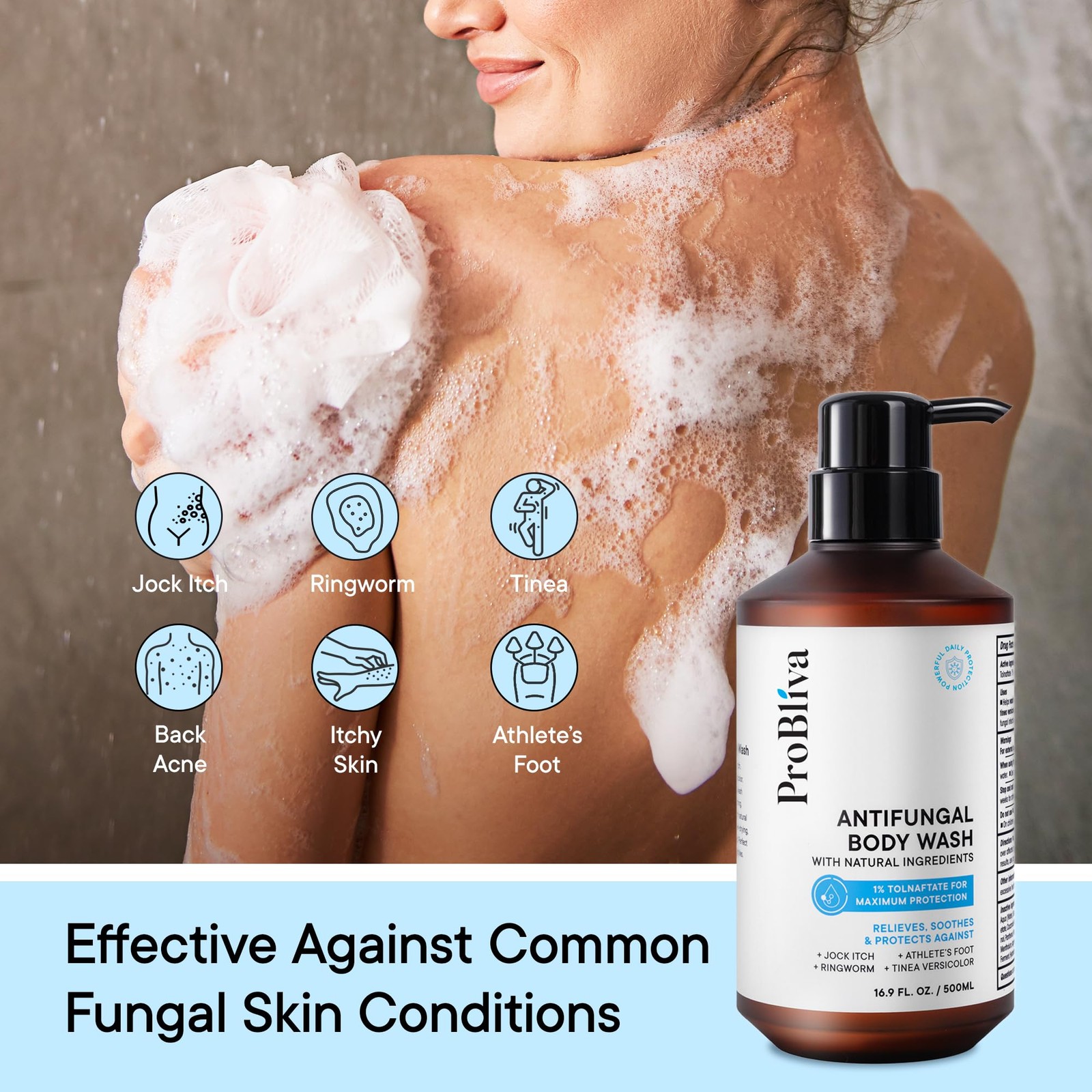 Antifungal Body Wash Treatment Soap – Antibacterial 16.9 Fl Oz (Pack of 1)