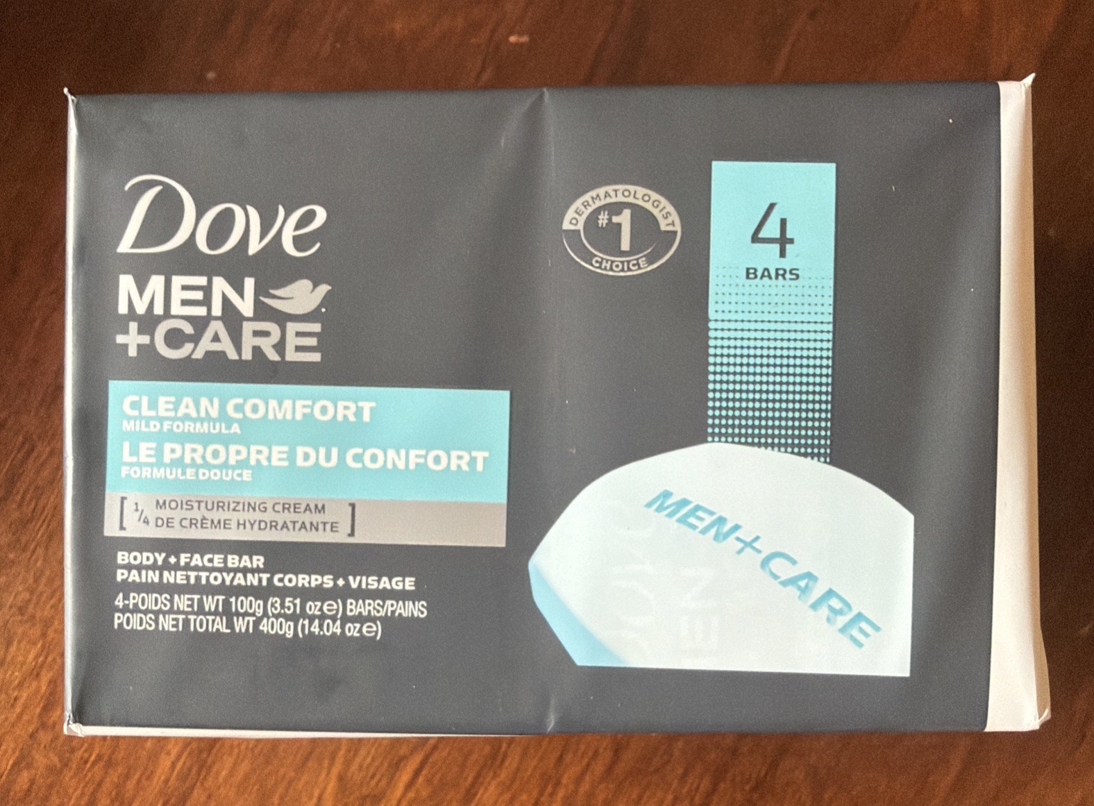 DOVE Men + Care Clean Comfort Body + Face Bar 3.51oz (4 Bars) – NEW