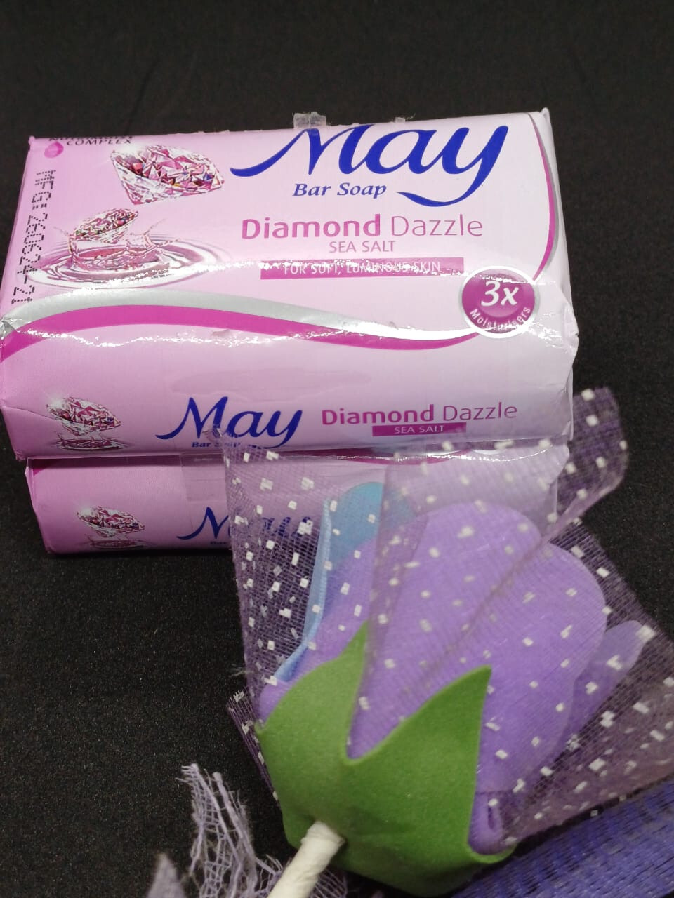 BODY BAR SOAP MAY BRAND – DIAMOND DAZZLE & MILK LUXURY 75GM X 4