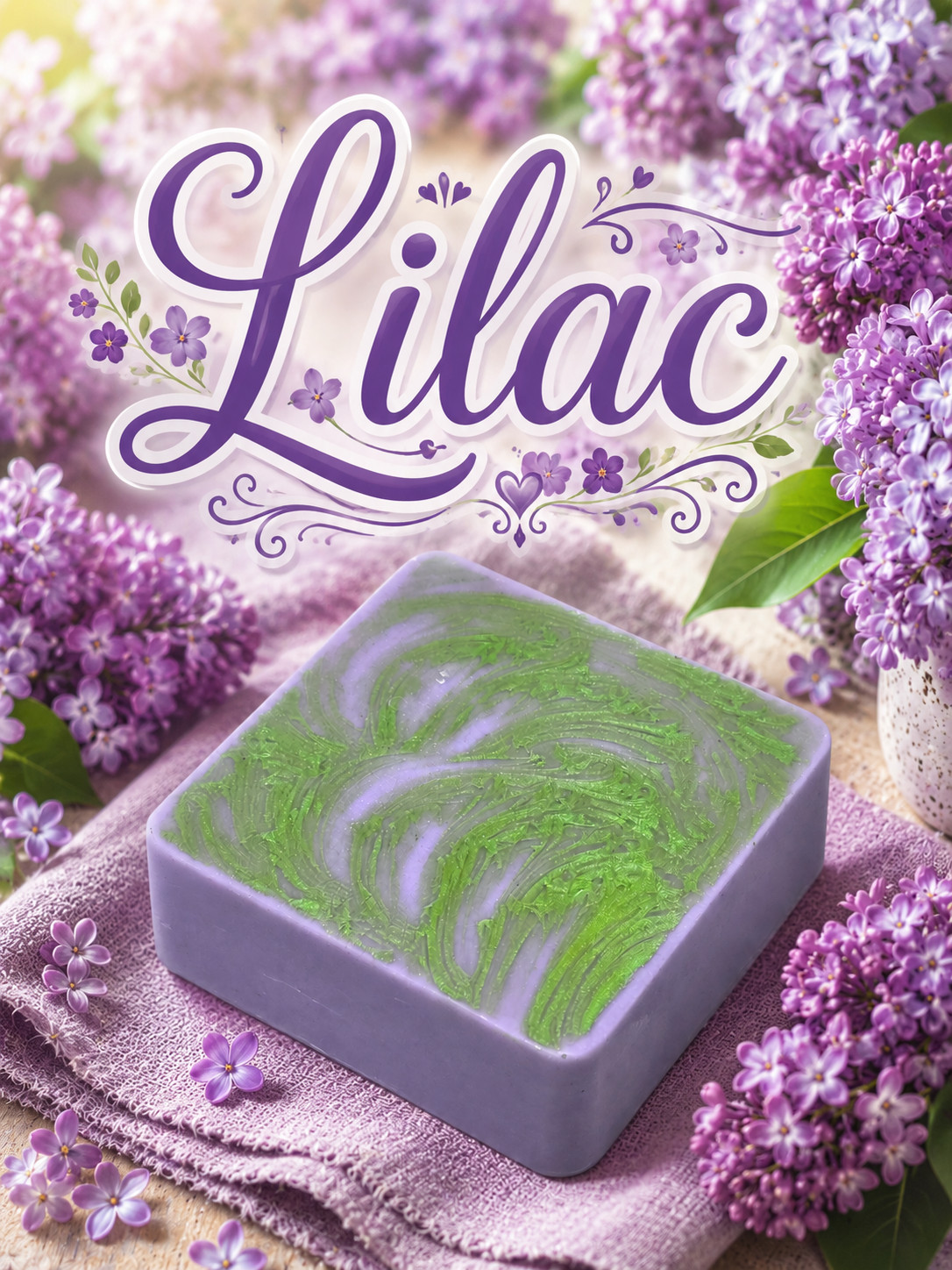 Handcrafted Goat Milk Soap ~ BIG 5 oz Bar ~ Lilac